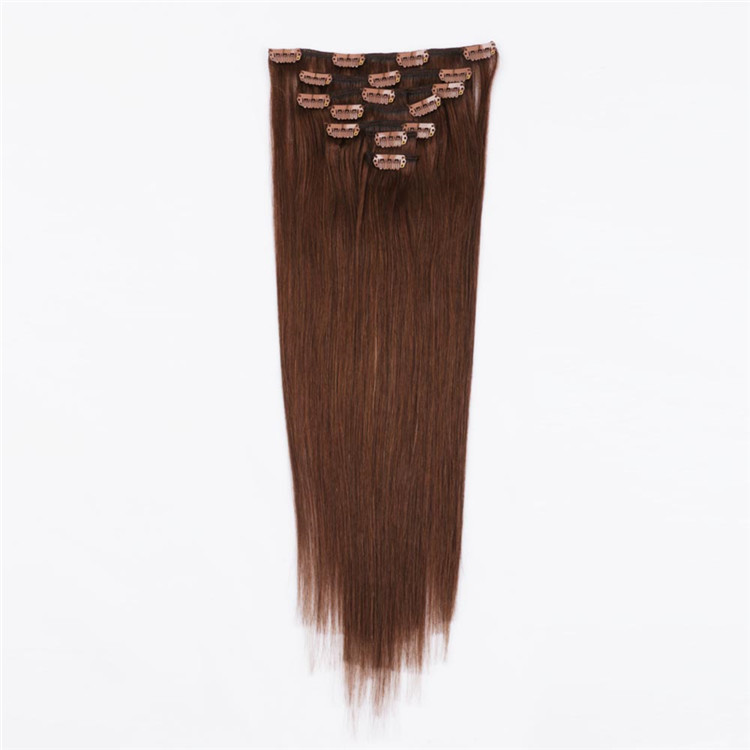 fast delivery thick end clip on hair extension QM140